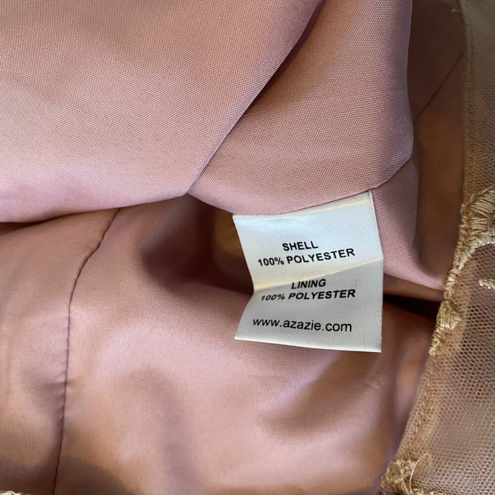 Azazie Dress Bridesmaid Mother Of The Bride Sleeveless Dusty Rose Sz A30 NWT - Picture 5 of 16